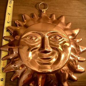 Copper Sun Wall Decor